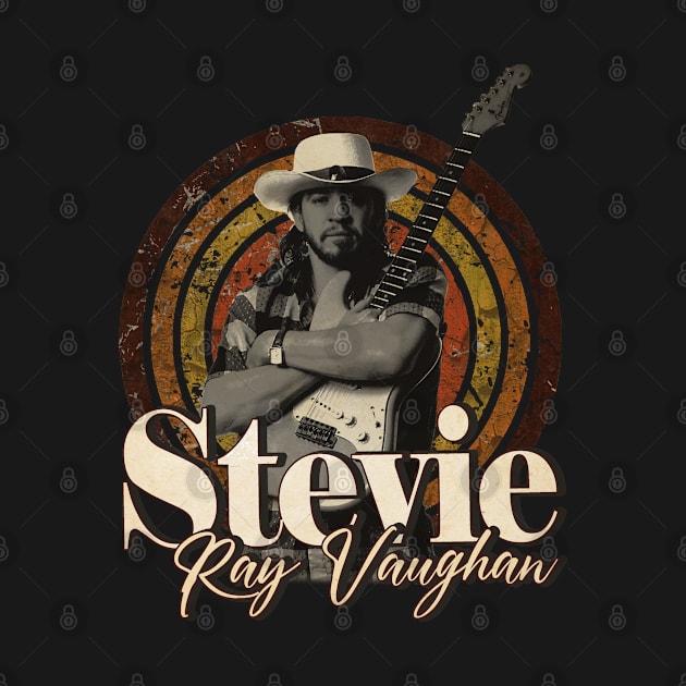 Stevie Ray Vaughan #2 vintage design on top by agusantypo