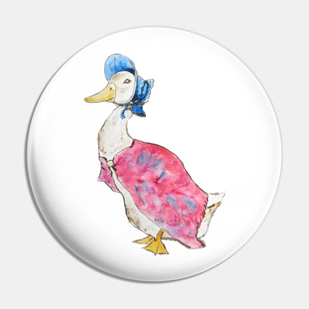 Jemima Puddle Duck Beatrix Potter Pin by colorandcolor