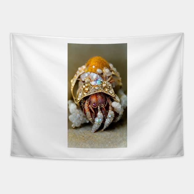 Hermit Crab Bejewelled Tapestry by rolphenstien