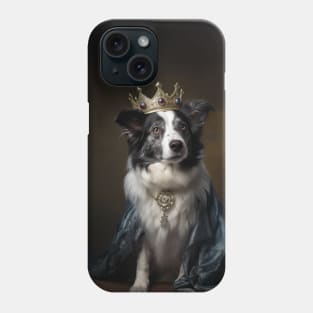 Majestic Border Collie - Medieval Queen of the Realm Phone Case