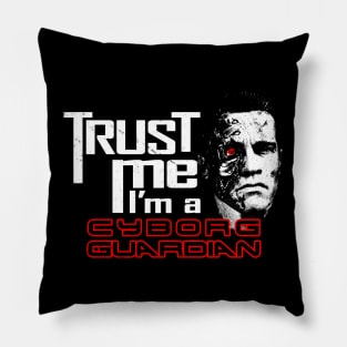 Retro 80's Movie Hero Android Trust Me Sci-fi Meme Pillow