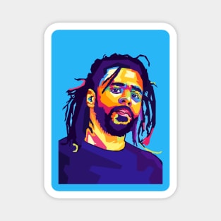 J Cole Wpap Art Magnet