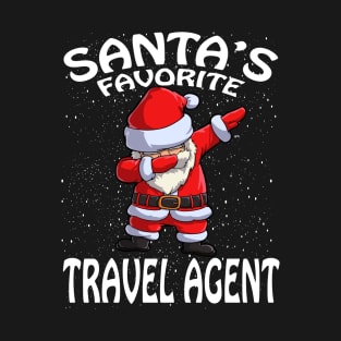 Santas Favorite Travel Agent Christmas T-Shirt