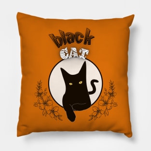 black cat Pillow