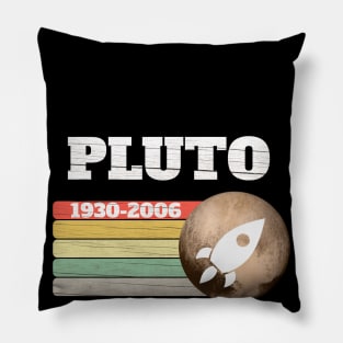 Never Forget Pluto T Shirt ,Retro Style Funny Space, Science T-Shirt Pillow