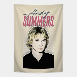 Andy Summers / 80s Styled Aesthetic Fan Art Design Tapestry