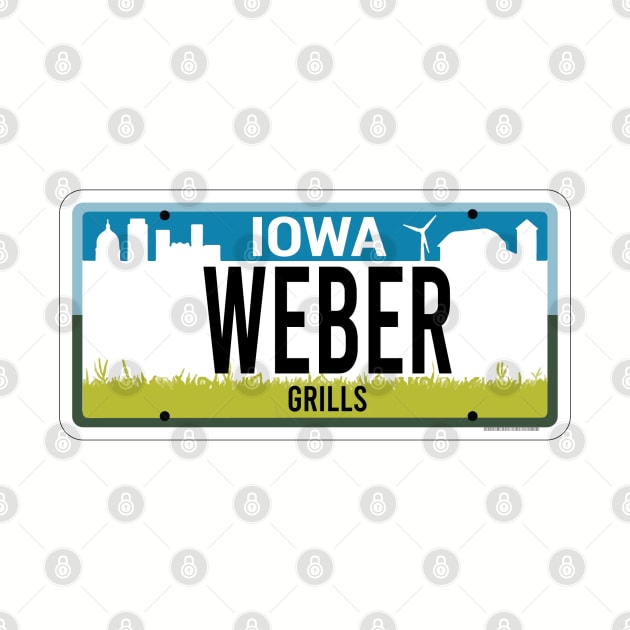 State of Iowa custom Weber vanity license plate by zavod44