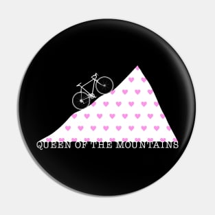 Cyclist Queen of the Mountains Climbing Love Pin