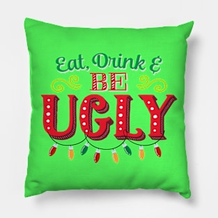 Funny Xmas Matching family Ugly Christmas Sweater Party Pillow