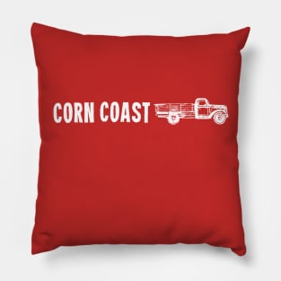 Corn Coast Truck Nebraska T-shirt Pillow