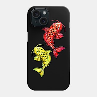 Red and Yellow Koi Carps Phone Case