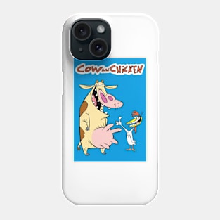 cow and chicken Phone Case