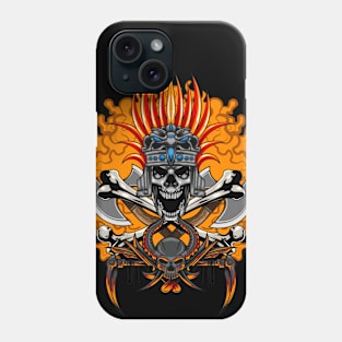 Cheftain Fire Skull Phone Case