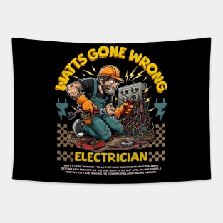 Funny Electrician Tapestry