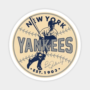 Lou Gehrig Yankees by Buck Tee Magnet