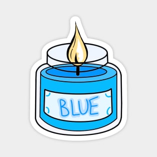 Cool Blue Candle Magnet