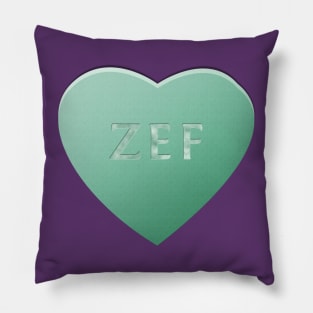 Zef Candy Heart - Mint Pillow