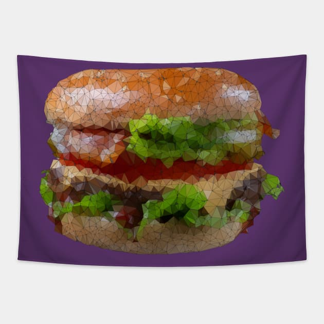 Low Poly Burger Tapestry by TRIME