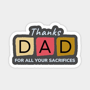 Thanks dad | Fathers day t shirts Magnet