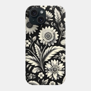 White Flowers Phone Case