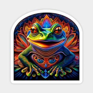 Froggy Animal Spirit (28) - Trippy Psychedelic Frog Magnet