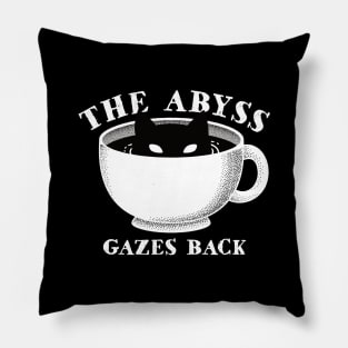 The Abyss Gazes Back Pillow