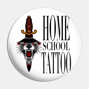 HomeSchoolTattoo Pantherhead & Dagger Pin