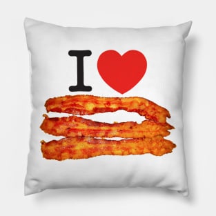 I Love Bacon Pillow