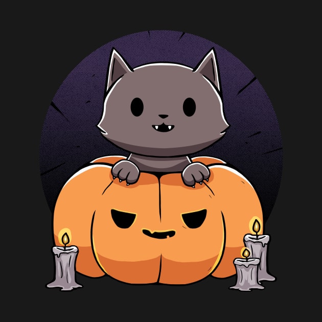 Cat in a Pumpkin by DreamstateStudios