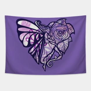 Purple Fairy Garden Tapestry