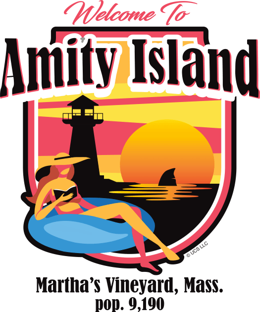 Welcome to Amity Island Kids T-Shirt by Alema Art