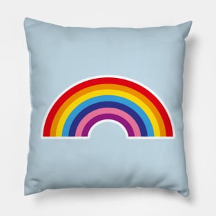 vector illustration bright rainbow Pillow