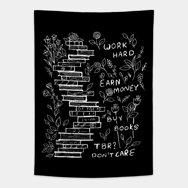 TBR I DON'T CARE Tapestry by HAVE SOME FUN