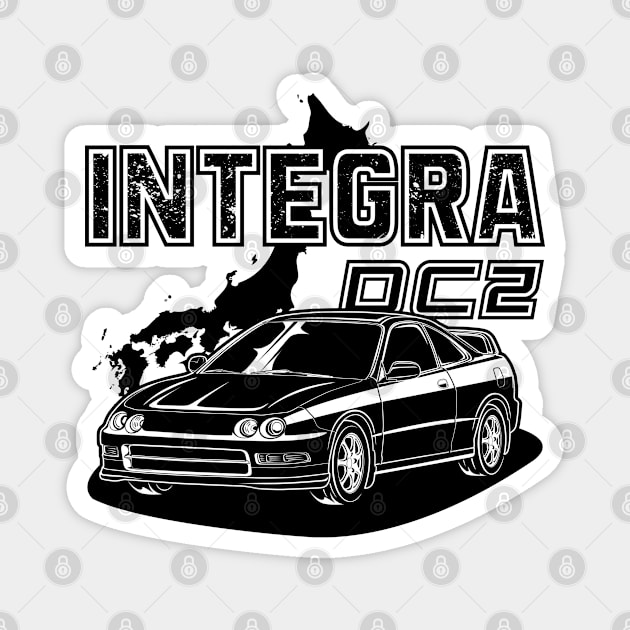 INTEGRA DC2 (Black Print) Magnet by WINdesign