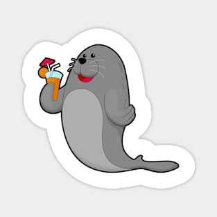 Seal at Drinking with Juice Magnet