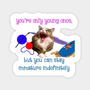 You're Only Young Once, But You Can Stay Immature Indefinitely Magnet