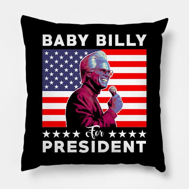 Baby Billy for President Pillow by Permisarsi