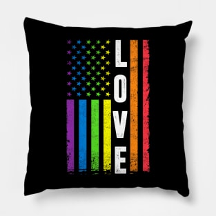 Gay Pride  Men Women LGBT Flag Gay Love Pillow