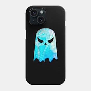 Cute Ghost | blue crome Phone Case