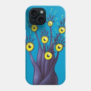 Tree Monster With Yellow Eyes Phone Case