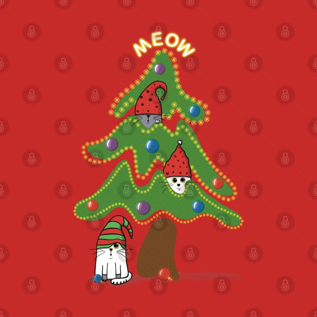 Meow - Christmas Tree by Creasorz