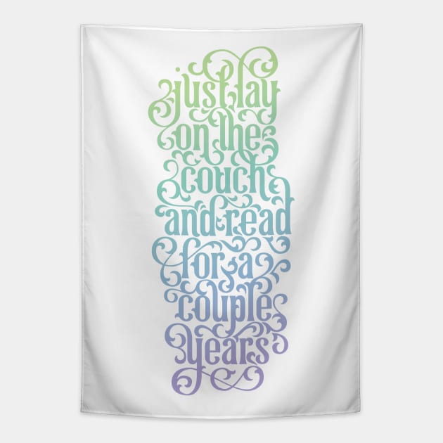 Read for a Couple Years Tapestry by polliadesign