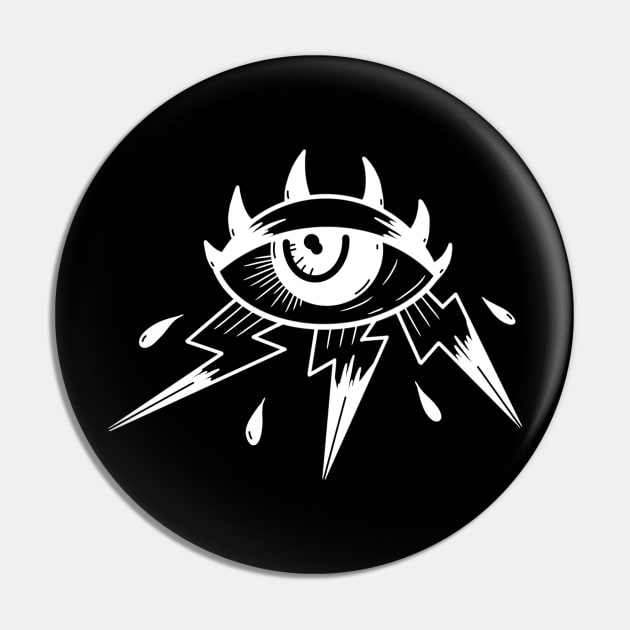 Stormy Eye x White Pin by P7 illustrations 