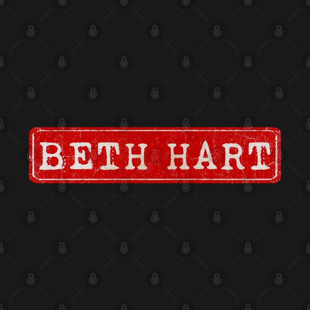 vintage retro plate Beth Hart by GXg.Smx