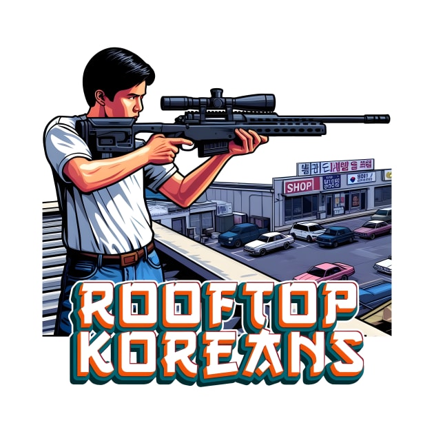 Rooftop Koreans by Rawlifegraphic