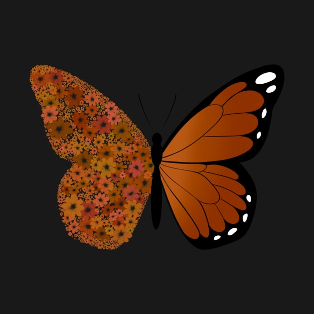 Blooming monarch butterfly by mia-alice85