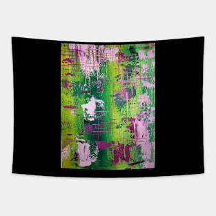 Green Oink Abstract Tapestry