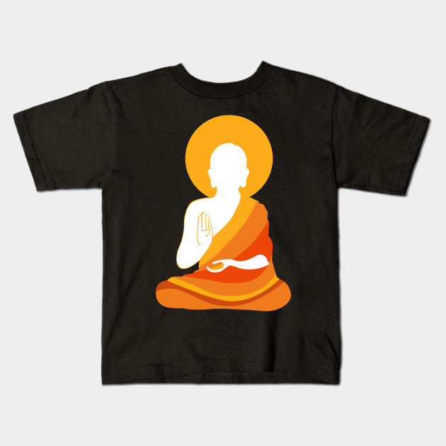 Design By Humans Siddhartha Gautama Buddha Yellow Boys Youth Graphic T Shirt