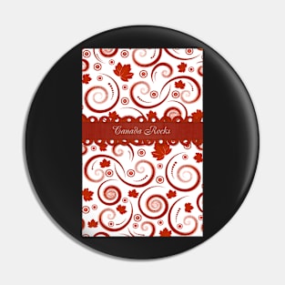 Canadian Swirls Pin