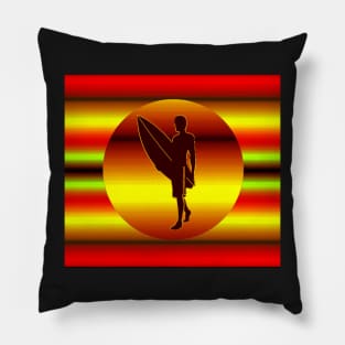 Retro surfer Pillow